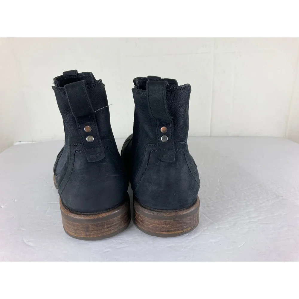 UGG Freamon Cap Toe Chelsea Boots Mens 10.5 Black Leather Ankle Work Goprcore